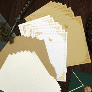 Papel de Carta Vintage con Diseño de Rosas, Rectangular, Kraft, Ecológico, Estilo Europeo - Product Image 1