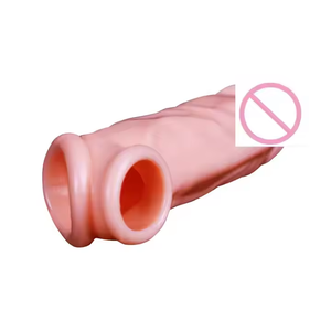 حجم كبير طويل القضيب كم لينة ABS واقعية دسار على شكل قضيب موسع والواقي الذكري لتكبير - Product Image 3