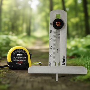 Jauge de profondeur de bande de roulement de pneu mécanique avec échelle et pointeur d'indexation pour une mesure précise - Product Image 3