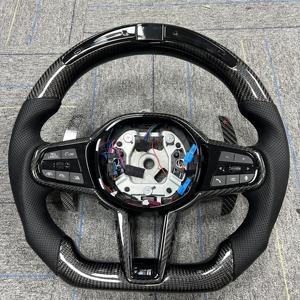 Volante Deportivo Personalizado de Fibra de Carbono con Calefacción M6 para <span class=keywords><strong>BMW</strong></span> M3 G80 M4 G82 <span class=keywords><strong>M5</strong></span> F90 M8 X3m X4m X5m X6m G30 G20 G05 - Product Image 3