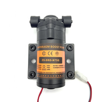 Pompa Tekanan Air Booster RO Diafragma Mini Seri N 50GPD 75GPD Terkecil