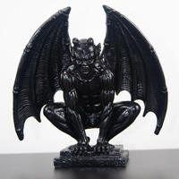 Statues d'Animaux en Résine Artisanale sur le Thème de l'Art Gothique Diable Ange pour la Décoration de Jardin et de Maison Ornements Batman
