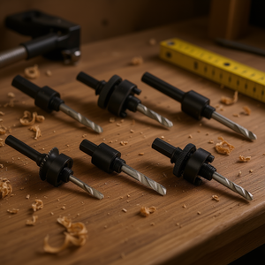 Complete Arbor Bits For Bimetal Saw Blades 6 <b>Pc</b> <b>Set</b> With Drill Bits And Adapters For Precision Cutting Applications - Product Image 3