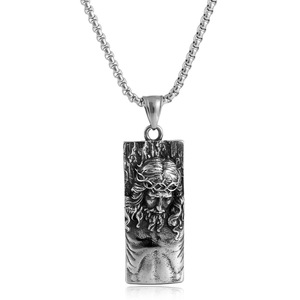 ยูนิค สร้อยคอจี้พระเยซูสแตนเลส สไตล์ศาสนา สำหรับทุกเพศ รุ่น 231097 - Product Image 1