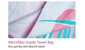 Serviettes de plage qui se transforment en sacs, ensemble microfibre/sac de plage et serviette - Product Image 4