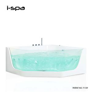 Bañera de Acrílico Moderna Tipo Lagoa con Función de Masaje, Forma de Diamante - Product Image 1
