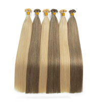 Extensions de cheveux humains vierges de qualité supérieure à pointe plate, douces, soyeuses, lisses, avec cuticules alignées, pour usage en salon