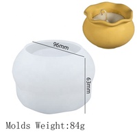 Moule en silicone pour aquarium, pot à bougie, pot de fleurs succulentes, vase, boîte de rangement pour bijoux, écologique, transparent blanc, pour la maison