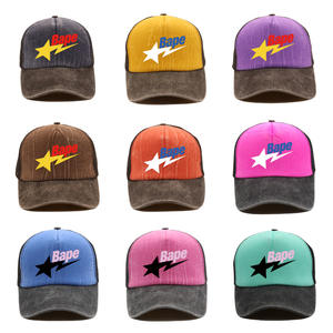 <span class=keywords><strong>หมวก</strong></span>เบสบอล5แผงตาข่ายทรูเกอร์พิมพ์ลายแบบกำหนดเองสไตล์ใหม่หมวกกันแดดสไตล์ฮิปฮอปกลางแจ้ง - Product Image 2