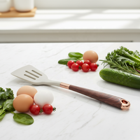 Ensemble d'ustensiles de cuisine nordiques 10 pièces, ustensiles de cuisine en silicone avec manche en plastique