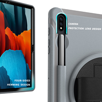 Samsung Tab Galaxy S7 FE /S8 Plus X800 /S7 Plus T970 12.4 İnç Tabletler için 3'ü 1 Arada Sağlam Katmanlı Tablet Kılıfı