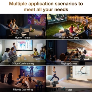 HY320 Portable <strong>Projector</strong> for Home Theater Auto Focus Lens 20000+ Games <strong>Android</strong> 11 H713 Chip LED Lamp Combination - Product Image 5