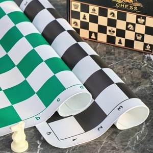 Juego de Ajedrez Portátil Personalizado de Cuero PU para Niños, Estudiantes y Principiantes; Ajedrez de Calidad Profesional en Caja, Altura del Rey 95 mm - Product Image 4