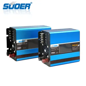 Suoer 12v 220v 500W العاكس 500 واط تعديل شرط موجة السلطة عاكس DC AC المدمج في جهاز التحكم في الشحن