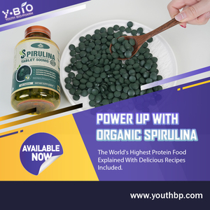 Tablet Spirulina Nabati 500mg dengan Klorofil, Dukungan Nutrisi Protein untuk Penggunaan Dewasa Umum - Product Image 3