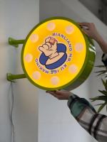 Caja de luz 3D personalizada para publicidad, luz luminosa curva, letrero de barbería, decoración de cafetería, nuevo