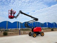 Nouveau élévateur à flèche articulée automoteur 45ft 90ft 140ft pour la construction extérieure palan en acier facile à conduire avec élingue à chaîne