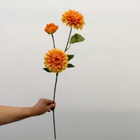 Dahlia Buatan, Dahlia Krisan, Aroma Lembut, Gaya Alami untuk Dekorasi Pernikahan, Perlengkapan Fotografi, Dekorasi Rumah