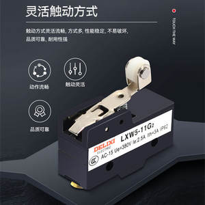 Delixi สวิตช์จำกัดการเดินทางขนาดเล็ก G2 G1 LXW5-11D1ขนาด11เมตร11N1 11Q2 11Q1 - Product Image 2