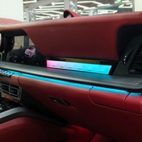 Kit d'éclairage d'ambiance intérieur RGB pour voiture, 64 couleurs, style cristal, contrôle par application, pour Porsche 911 922 2019-2026