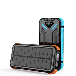 Беспроводной водонепроницаемый солнечный Li-Polymer Power Bank 20000 мАч с двумя USB-портами, LED-дисплеем, быстрой зарядкой 74 Вт, портативное зарядное устройство для путешествий - Product Image 2