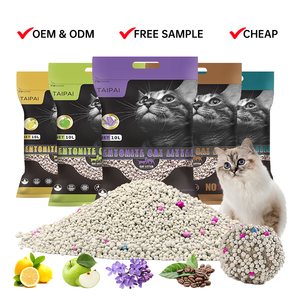 Arena para Gatos de Bentonita Esférica al por Mayor, de Aglutinación Instantánea, Alta Eficiencia, Retención de Aroma y Fragancia Personalizable - Product Image 1