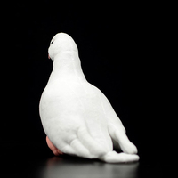 Juguetes de Peluche de Paloma Mensajera Simulada de Alta Fidelidad OEM/ODM, Animal de Peluche de 19 cm para Zoológicos, Museos y Colecciones de Arte