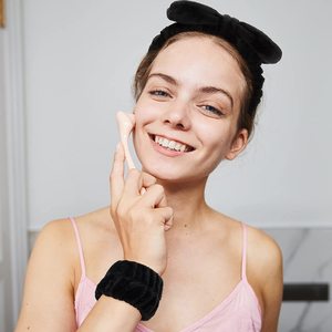 Bowknot Bow Maquillage Bandeaux pour Laver Serviette Bracelets Cheveux Bandeau Visage Lavage Bracelet pour Femmes Filles Maquillage - Product Image 5