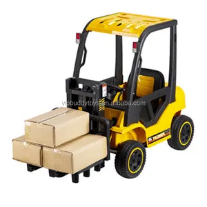 Manufactory New Design Cheap Children Electric Power Ride On Toy Baby 24V Big Battery Kids Engineering Forklift Car For Kids