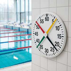 21.6 Inch Professional Swimming Pool Pace Clock for Training and Sports Facilities - Product Image 1