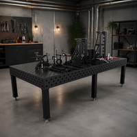 Table de soudage 3D robuste D28 en acier nitridé Q355, poste de travail modulaire