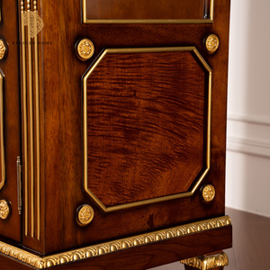 Mỹ thấp Tủ rượu vang thiết kế cổ điển cửa kính hiển thị rượu vang cho hộ gia đình đồ nội thất góc tủ lưu trữ - Product Image 3