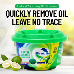 Pâte détergente pour la vaisselle 400g au parfum citron, forte action décontaminante, pour ustensiles de cuisine - Product Image 2