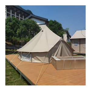 Carpa <span class=keywords><strong>de</strong></span> Camping Piramidal con Estructura <span class=keywords><strong>de</strong></span> Acero Resistente al Viento, Carpa Tipi Indígena <span class=keywords><strong>de</strong></span> Lujo para Exteriores, Impermeable y Resistente, <span class=keywords><strong>de</strong></span> PVC - Product Image 4