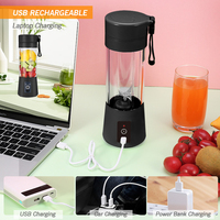 Mixeur Portable Sans Fil Rechargeable USB, Tasse Mixeur en Plastique, Mixeur à Fruits Portable, Mixeur à Vitesse Unique, Vente en Gros à Prix Abordable