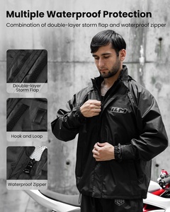 Nuevo Traje de Lluvia para Motocicleta <span class=keywords><strong>ILM</strong></span> RS03, Impermeable, para Hombre y Mujer, con Tela Nano, Diseño sin Costuras, Elegante - Product Image 4