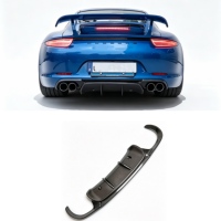 Convient pour 911 991.1 Carrera Performance Upgrade, lèvre de pare-chocs arrière en fibre de carbone, diffuseur en V, installation par boulons