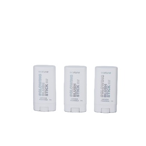 Hot Sale12g Stick Deodorant Container White Oval Plastic Refillable Deodorant Stick Container Packaging For Body