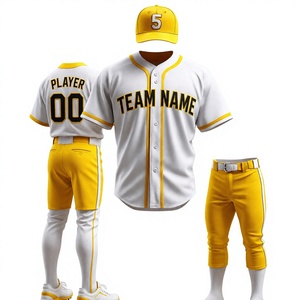 Custom <b>Baseball</b> Uniform Set with Team Jersey Pants and Cap Embroidered Personalized Club Sportswear Wholesale Supplier - Product Image 1