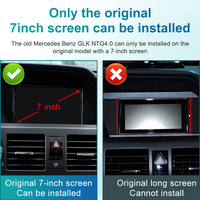 STWEI CarPlay Inalámbrico para Mercedes Benz GLK X204 2008-2011 NTG 4.0, Car Play, Android Auto, Espejo, Cámara Trasera, Pantalla Táctil