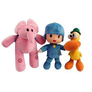 Per la collezione di Pocoyo bambole morbide di peluche divertenti giocattoli di figura per bambini Bart l'anatra Rula il cane Ellie l'elefante - Product Image 1