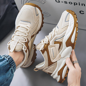 Winter Sporty All Seasons Fashion Sports Shoes Cushioning Anti-slip <b>Waterproof</b> Genuine Leather Upper Fabric Mesh Casual Walking - Product Image 4