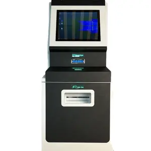 Gabinete de exhibición de Emisión de Tarjeta instantánea desatendida Slim Touch, depósito en efectivo y retiro de banco, cajero automático, electrónico Digital