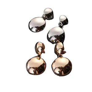 Fashion Jewelry Earring Stone Statement Set Handmade Crystal Resin Vintage Dangle Stainless Steel Gold Stud Circular Earrings