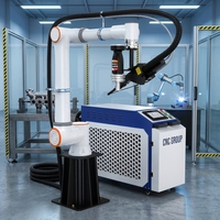 Bras robotisé de soudage au laser, robot collaboratif de soudage industriel
