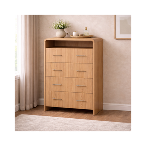 RIVEO RANGE Factory Price Wood Bedroom Home Furniture Durable Sustainable Eco-Friendly Dresser <b>Tallboy</b> Cabinet - Product Image 1