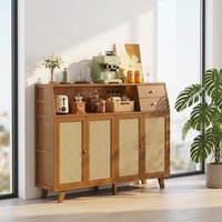 Buffet de cuisine en bois avec rangement, design moderne et minimaliste, multifonctionnel pour la maison, salon et salle à manger