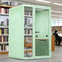 Personnalisation en gros de cabines insonorisées modernes pour bureaux, avec structure en acier et conception modulaire, pour l'approvisionnement au sol au niveau des entreprises