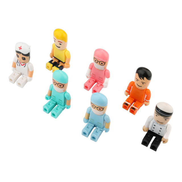 Cartoon Robot Shape Usb Flash Drive 2.0 Customized 3.0 Usb Pendrive Memory Stick 4 Gb 8 Gb 16 Gb