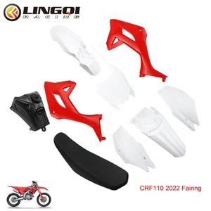 LING QI Moto Accessoires Carénage Corps Kits Ailes Garde-Boue Couverture pour Hond CRF110 2022 - Product Image 3